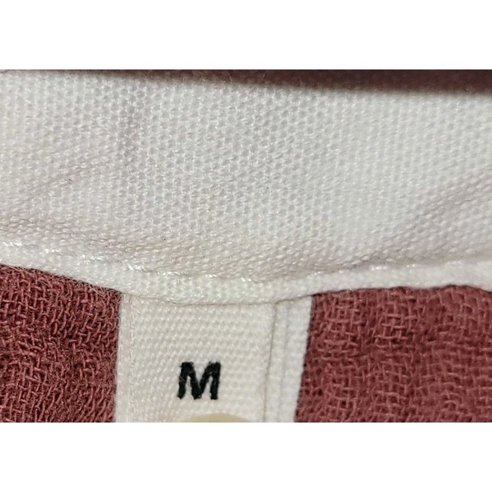Avec Les Filles Quilted Cotton Gauze Long Oversized Shacket Sz MISSING 1 BUTTON - Picture 5 of 16